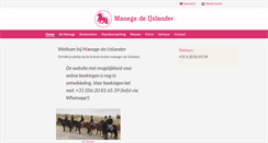 Desktop Screenshot of manegedeijslander.nl