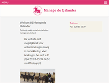 Tablet Screenshot of manegedeijslander.nl